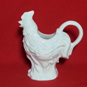 Studio Nova Farm White Rooster Fine Porcelain Creamer